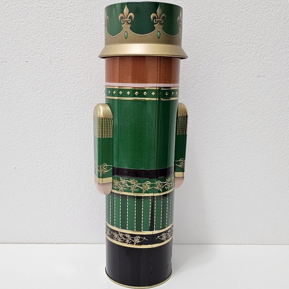 Green & Gold Nutcracker Metal Tin Canister - Picture 7 of 16